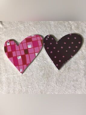 Set of 2 Heart-Shaped chipboard albums